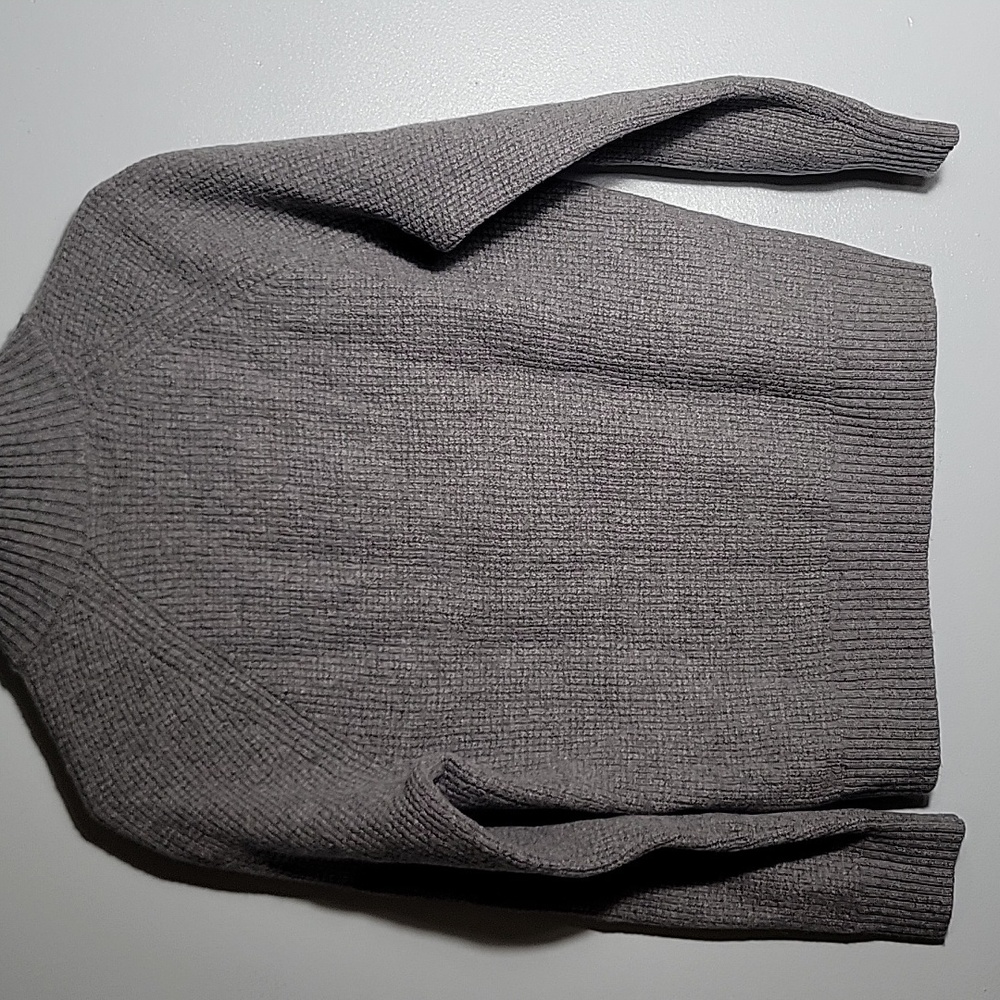 Banana Republic Italian Yarn Wool Blend Turtleneck Button Sweater Size Large - Picture 5 of 8